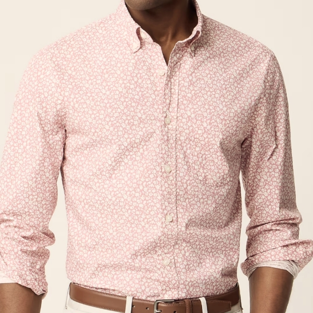 J. Crew Men's Classic Flex Long Sleeve Shirt New Size Large